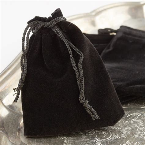 Black Velvet Drawstring Bags Gift Packaging Party Supplies Party