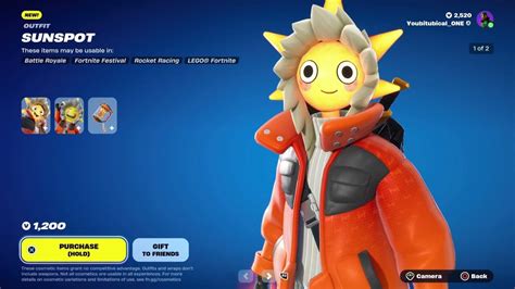 NEW SUNSPOT SKIN January7th 2024 Fortnite Item Shop FORTNITE