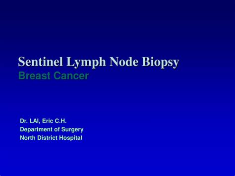 Ppt Sentinel Lymph Node Biopsy Breast Cancer Powerpoint Presentation Id 978677