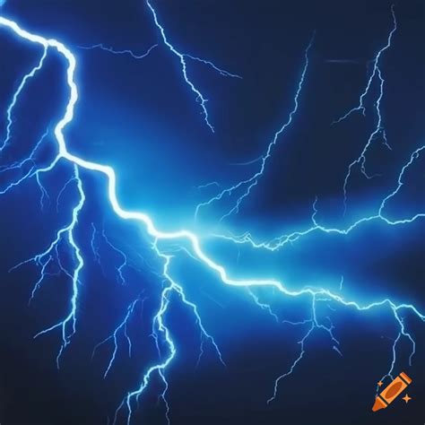 bright blue lightning