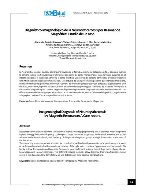 PDF Diagnóstico Imagenológico de la Neurocisticercosis por PDFSLIDE NET