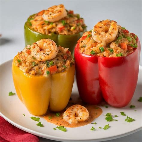 Shrimp Stuffed Bell Peppers With Sauce Recipe Instacart