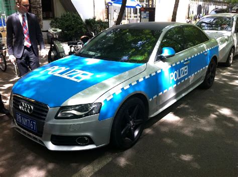 Audi A4 Is A German Police Car In China