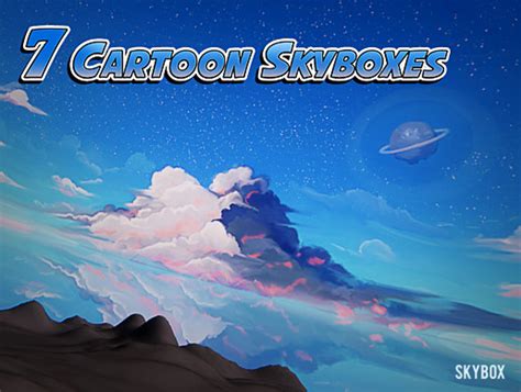 7 Painted Cartoon Skyboxes 2D Sky Unity Asset Store