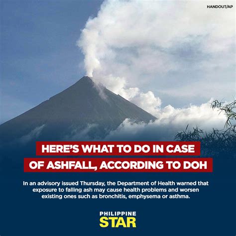 The Philippine Star On Twitter What To Do In Case Of Ashfall Should