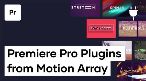 Professional Premiere Pro Plugins From Motion Array Youtube