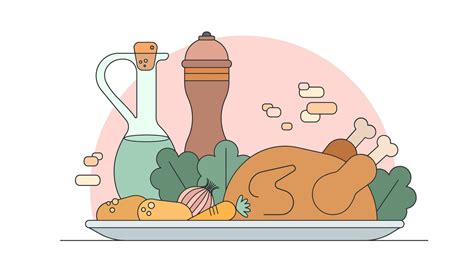 Chicken For Dinner Vector 274196 Vector Art at Vecteezy