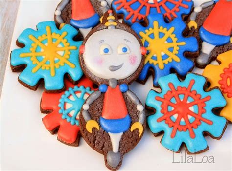 Robot And Gear Cookies