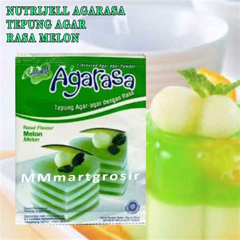 Nutrijell Agar Rasa Tepung Agar Rasa Melon G Lazada Indonesia