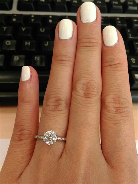 Fabulous 1 Carat Diamond Engagement Ring Real Rings Under 500