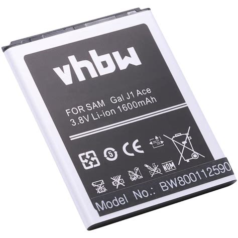 Vhbw Li Ion Batteria 1600mah 3 8v Per Cellulari E Smartphone