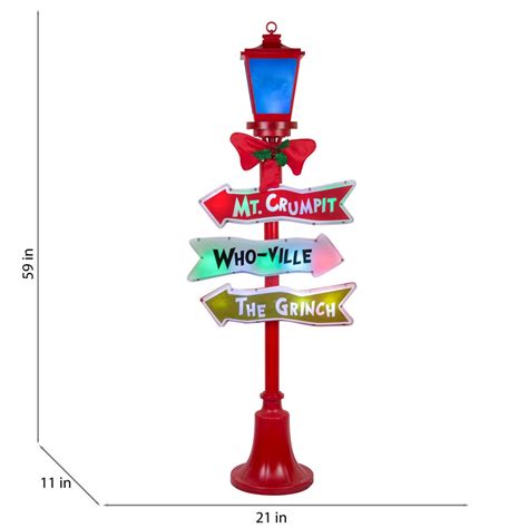 Grinch 5ft lamppost - town-green.com