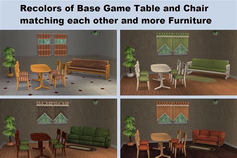 Sims 4 furniture recolors - asoir