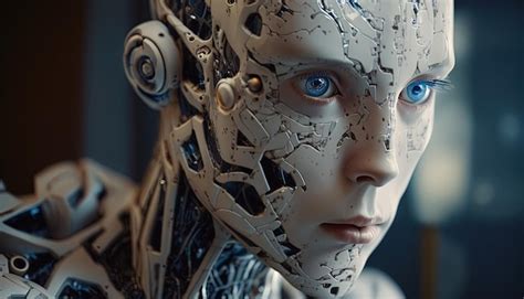 Premium Photo Artificial Intelligence A Humanoid Cyber Android With