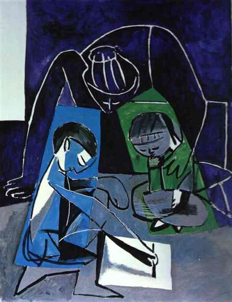 Pablo Picasso — Francoise Claude And Paloma 1954