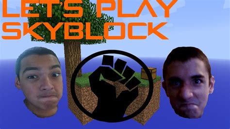 Lets Play Minecraft Skyblock Part 1 Ice Cube Youtube