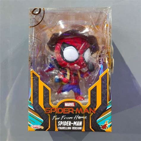 Jual Hot Toys Cosbaby COSB672 Spiderman Far From Home Travelling Ver Di Seller MechaniSTORE