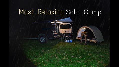 Solo Camping Sendirian Di Tengah Hutan Yang Mencekam Relaxing In The