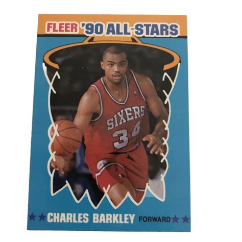 Charles Barkley Mt Nm Fleer All Stars De Sixers Eur