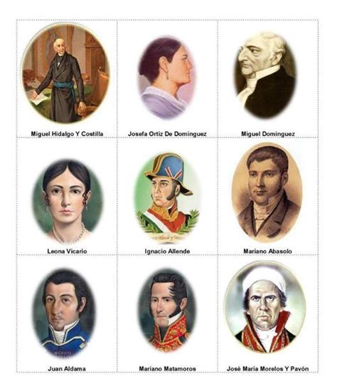 Principales Personajes De La Independencia De Mexico 5 Personajes De Images