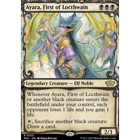 Ayara First Of Locthwain MUL Rare MTG Cards WotC Shopee