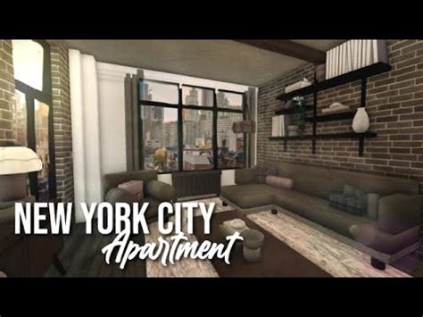 Bloxburg Nyc Apartment Speedbuild Youtube