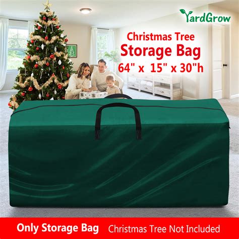 Yardgrow Wide Opening Christmas Tree Storage Bag Fits Up To 9ft Tall Artificial Disassembled