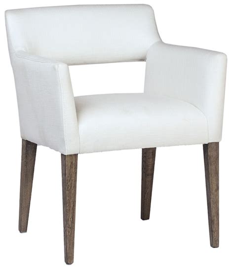 White Linen Dining Chair