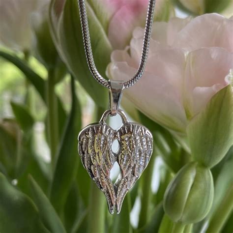 Angel Wings Urn Pendant | Always and Forever