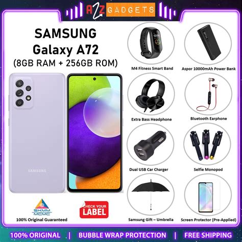 Malaysia Set Samsung Galaxy A73 5g A72 Smartphone 256gb Rom8gb