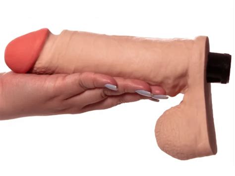 Pênis Realista Vibrador em Cyberskin x cmLovely Sex Shop Online mais avaliado do Google