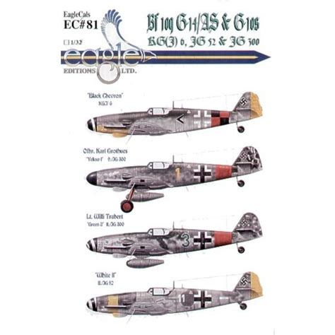 Eagle Cal Decal Decal Messerschmitt Bf G G Black Chev