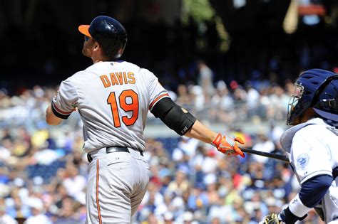 Orioles 10 Padres 3 Davis Hits 41 Os Score Seven Runs In Eighth