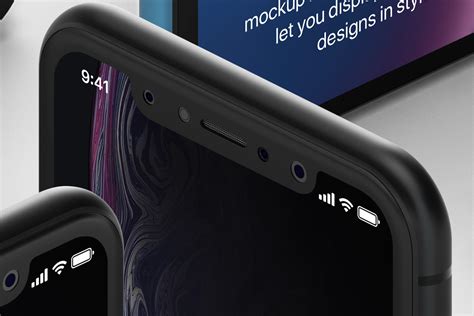 Psd Iphone Xr Mockup Isometric Vol Psd Mock Up Templates Pixeden