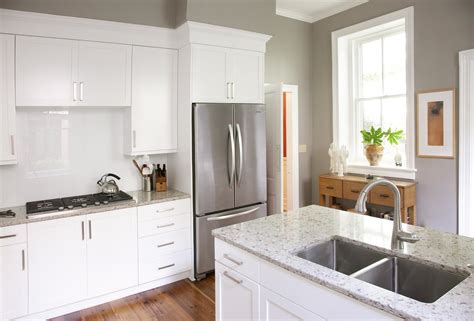 Gray Walls White Cabinets Photos Ideas Houzz