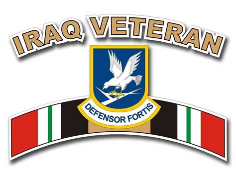 Defensor Fortis Iraq Veteran Tab 5 Sticker Officially Licensed Ebay