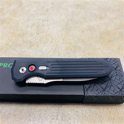 Protech 1804 Prometheus Design Werx 35 Stonewash Auto Invictus Knife