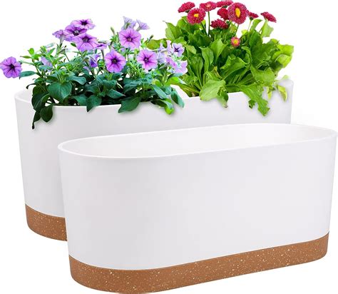 Amazon Qcqhdu Pack Window Planter Box X Self Watering