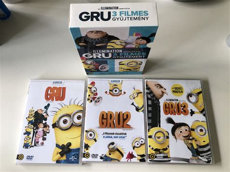 Despicable Me 1 3 Box Set Dvd 2009 Gru 3 Filmes Gyűjtemény Gru Gru