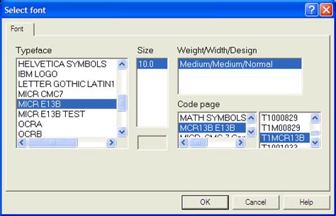 Information On Magnetic Ink Character Recognition Micr Fonts