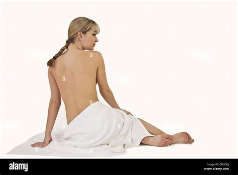 Blonde Woman Relaxing At Spa Stock Photo Alamy