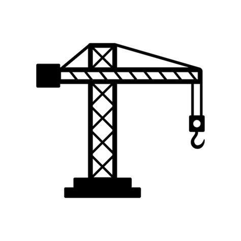 Premium Vector Tower Crane Icon