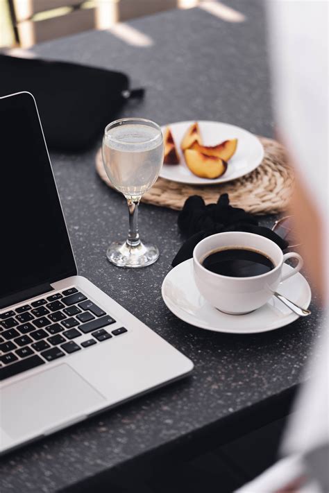 Morning Cup of Coffee and Fresh Lemon Water Free Stock Photo | picjumbo