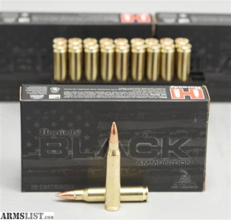 Armslist For Sale Hornady Black Rem Gr Fmj Ammo