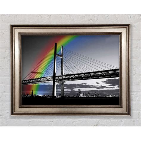 Bright Star Nyc Regenbogenbr Cke B N W Druck Wayfair De