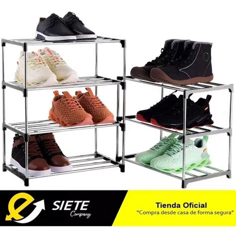 Zapatero Organizador De Zapatos Met Lico Niveles Practico En