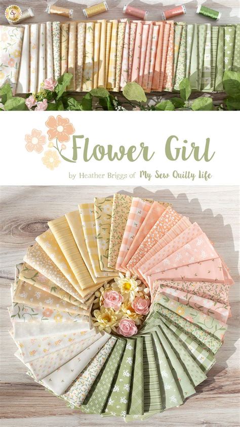 Flower Girl By Heather Briggs For Moda Fabrics Available At Shabby