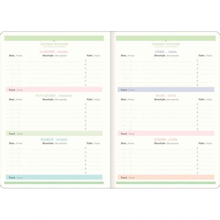 Agenda Planner Grampeado Mensal Happy Lil S Pastel Tilibra