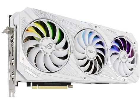 Asus Geforce Rtx Rog Strix White La Belle Se Pare De Blanc