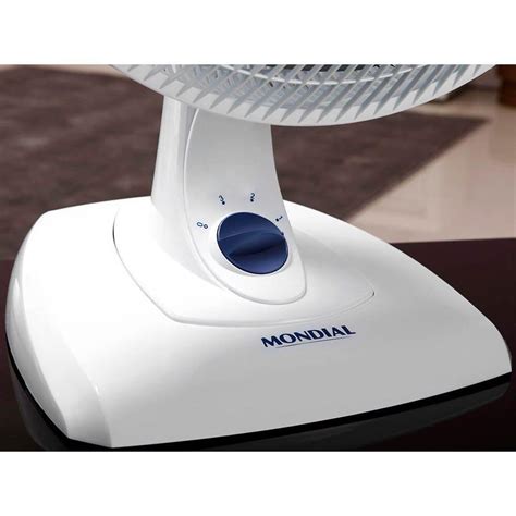 Ventilador Mondial 40cm 3 Pas V 45B Branco 220V Ventilador De Mesa